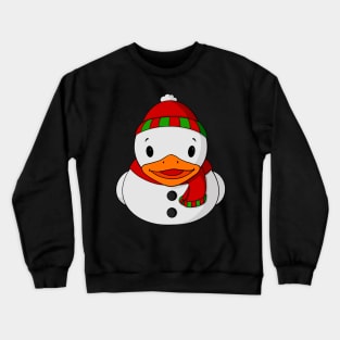 Snowman Rubber Duck Crewneck Sweatshirt